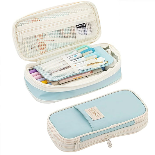 Extra Large Capacity Pencil Case – Waterproof Stationery Organizer for Students & Office