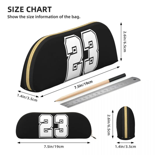 Classic 23 Legend Basketball Pencil Case – Large-Capacity Pen Holder for Kids